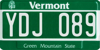 VT license plate YDJ089