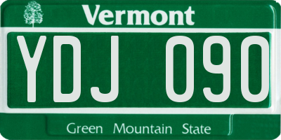 VT license plate YDJ090