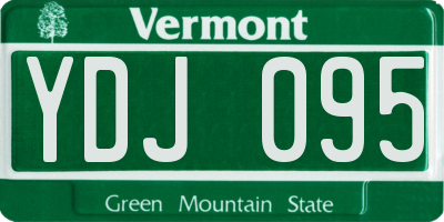 VT license plate YDJ095