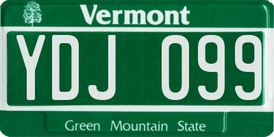 VT license plate YDJ099