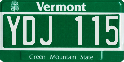 VT license plate YDJ115