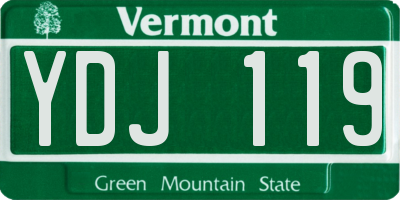 VT license plate YDJ119