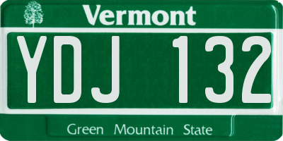 VT license plate YDJ132