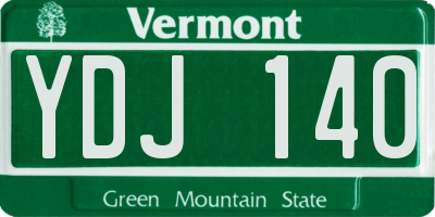 VT license plate YDJ140