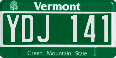 VT license plate YDJ141