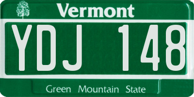 VT license plate YDJ148