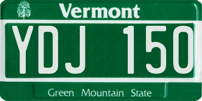 VT license plate YDJ150