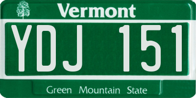 VT license plate YDJ151