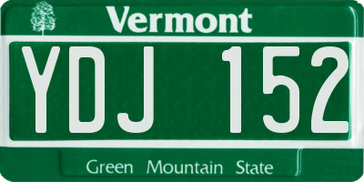VT license plate YDJ152