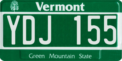 VT license plate YDJ155