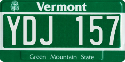 VT license plate YDJ157