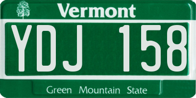VT license plate YDJ158