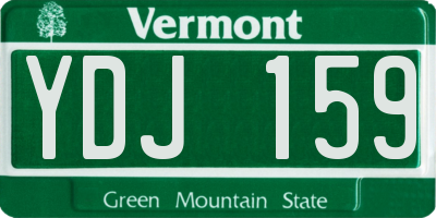 VT license plate YDJ159