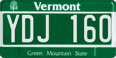 VT license plate YDJ160
