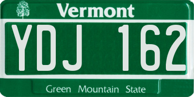 VT license plate YDJ162