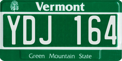 VT license plate YDJ164