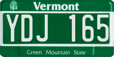 VT license plate YDJ165