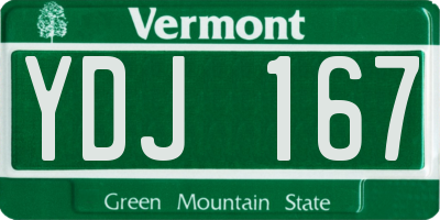 VT license plate YDJ167
