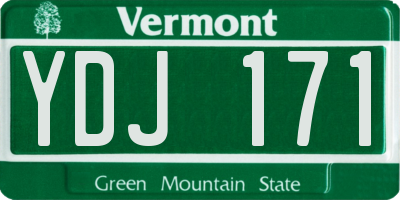 VT license plate YDJ171