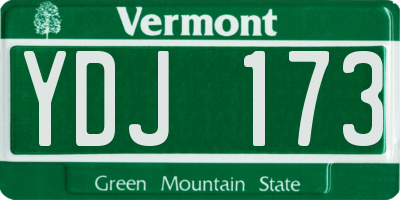 VT license plate YDJ173