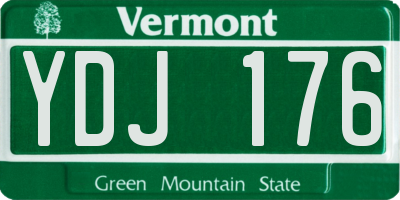 VT license plate YDJ176