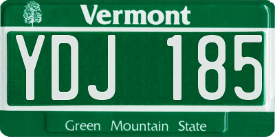 VT license plate YDJ185