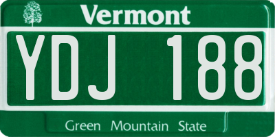 VT license plate YDJ188
