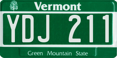 VT license plate YDJ211