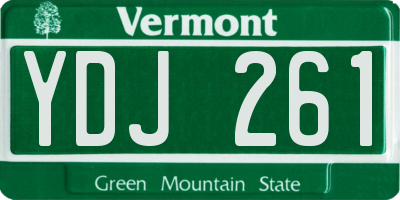 VT license plate YDJ261