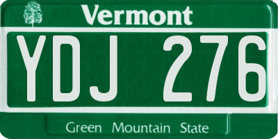 VT license plate YDJ276