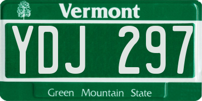 VT license plate YDJ297