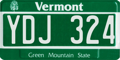 VT license plate YDJ324