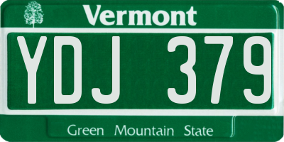VT license plate YDJ379