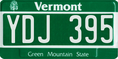 VT license plate YDJ395