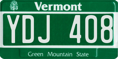 VT license plate YDJ408