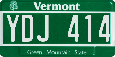 VT license plate YDJ414