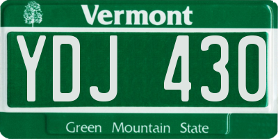 VT license plate YDJ430