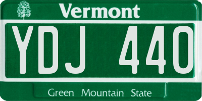 VT license plate YDJ440