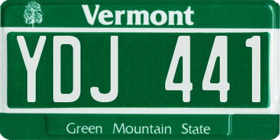 VT license plate YDJ441