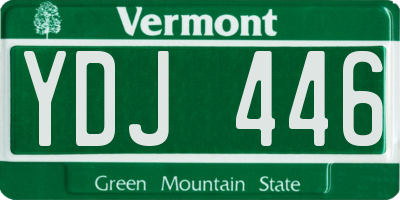 VT license plate YDJ446