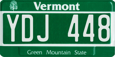 VT license plate YDJ448