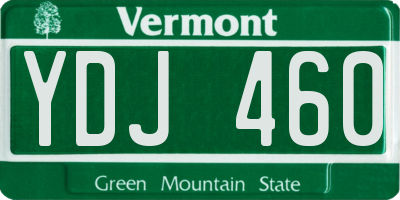 VT license plate YDJ460