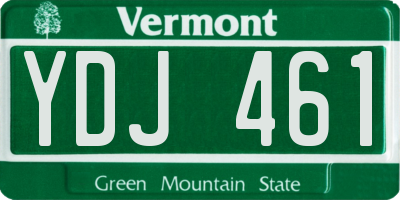 VT license plate YDJ461
