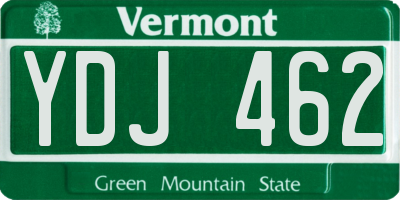 VT license plate YDJ462