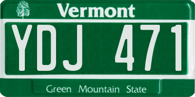 VT license plate YDJ471