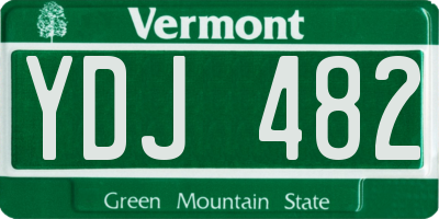 VT license plate YDJ482