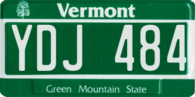 VT license plate YDJ484