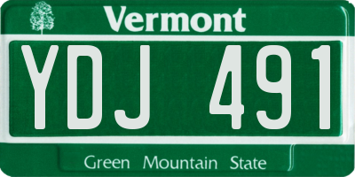 VT license plate YDJ491