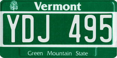 VT license plate YDJ495