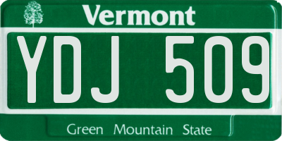 VT license plate YDJ509